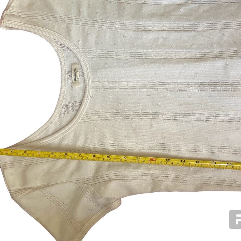 Madewell White Women’s Shirt Size Medium - Picture 4 of 11